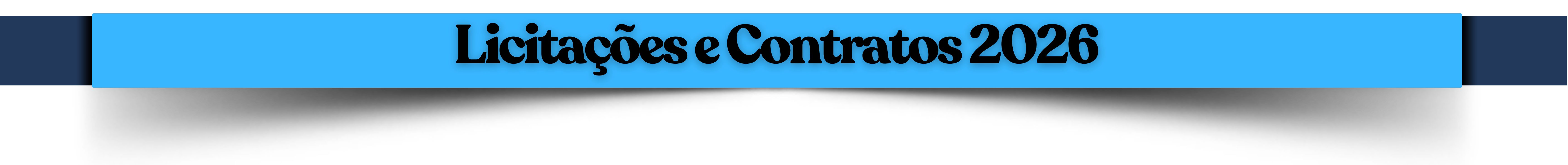 LICITAÇÕES E CONTRATOS 2026