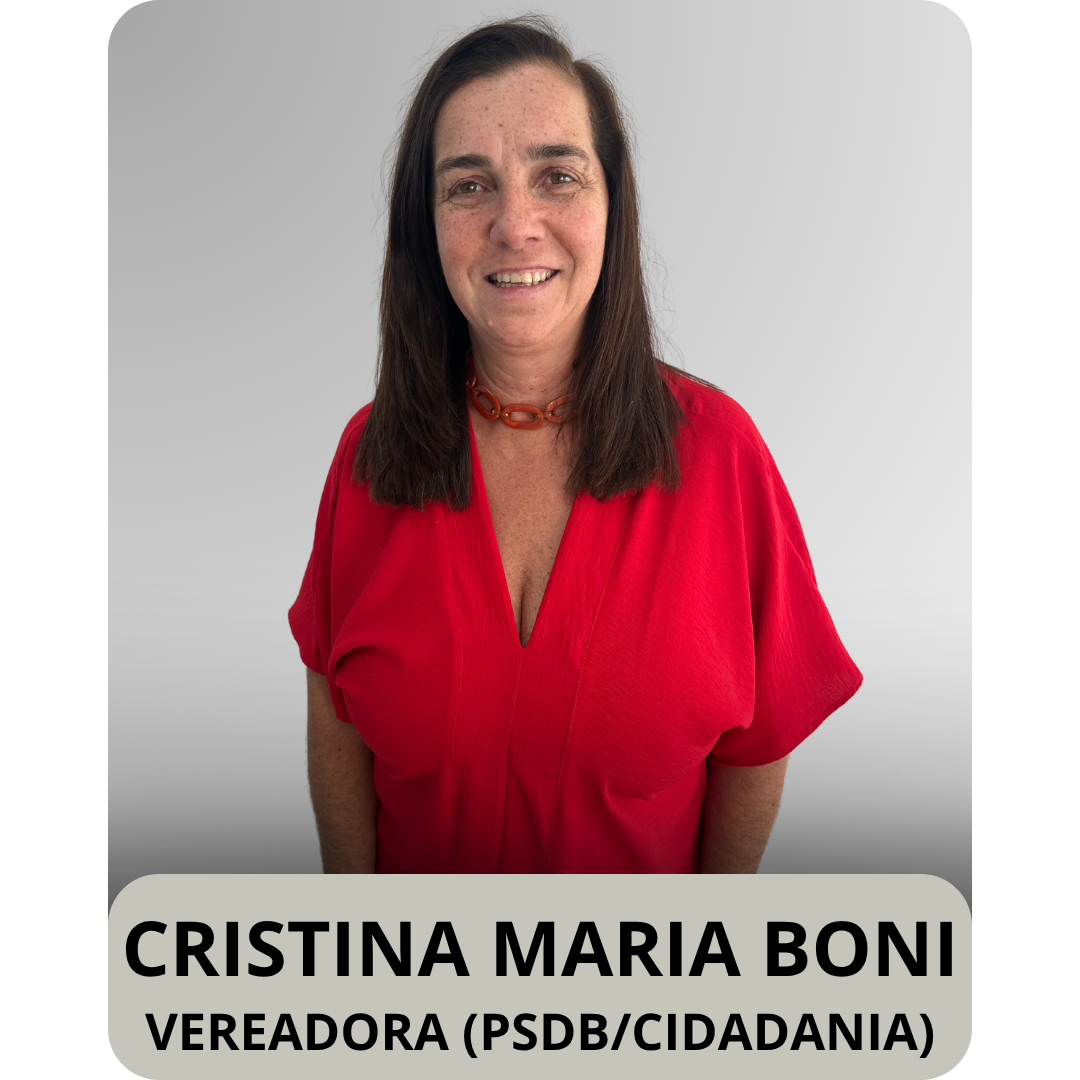 Vereadora Cristina Maria Boni