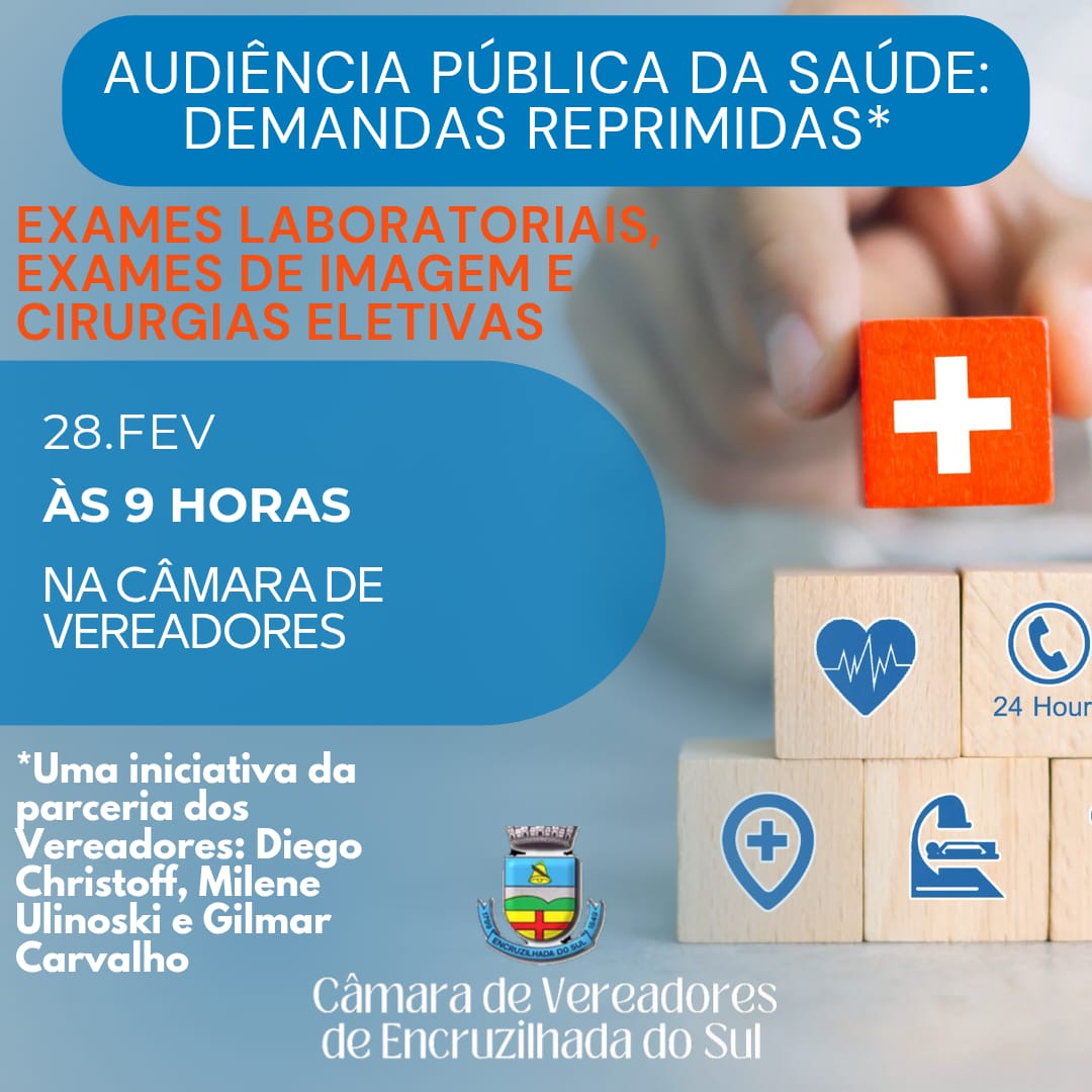 AUDIÊNCIA PÚBLICA DE SAÚDE: DEMANDAS REPRIMIDAS
