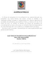 AUDIÊNCIA PÚBLICA